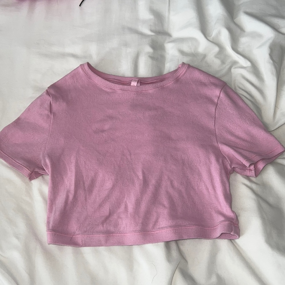 Skims Pink Crop top